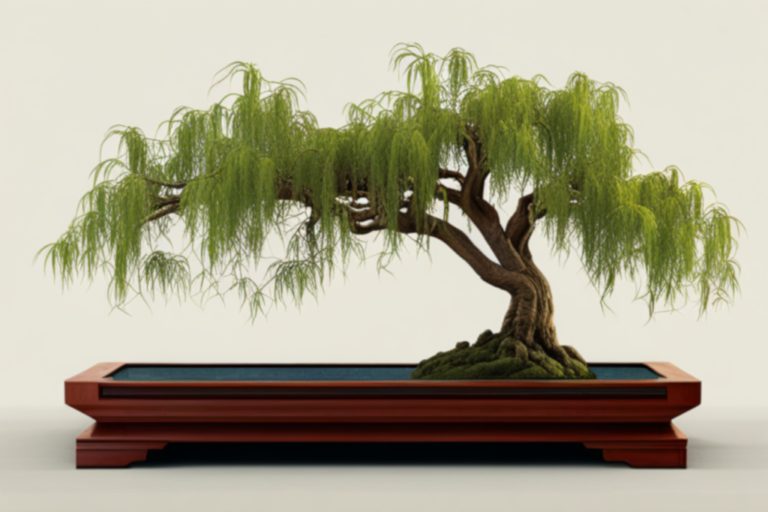 Bonsai Weeping Willow Tree Thick Trunk Get The Mature